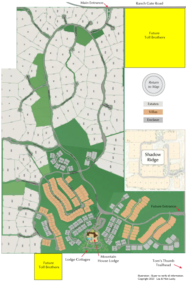 Sereno Canyon Map